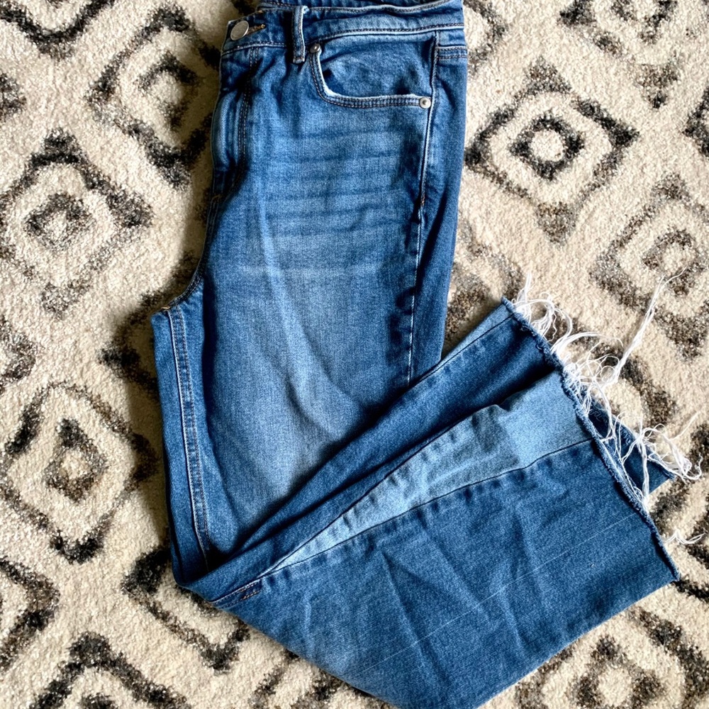 Cropped flare denim